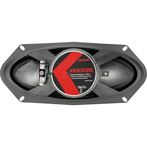  Kicker KSC41004 KSC4100 4x10 Coax Speakers with .5 tweeters 4-Ohm