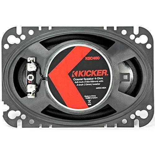  Kicker KSC4604 KSC460 4x6 Coax Speakers with .5 tweeters 4-Ohm