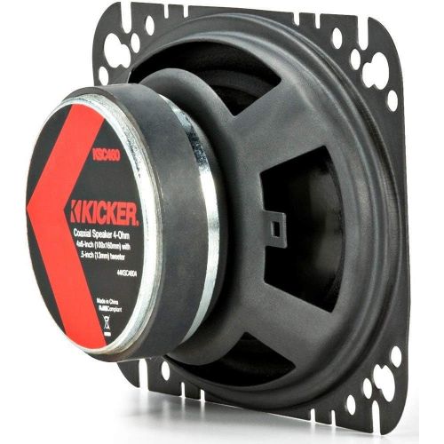  Kicker KSC4604 KSC460 4x6 Coax Speakers with .5 tweeters 4-Ohm