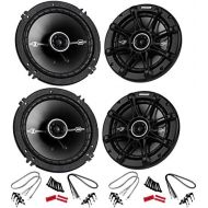 4) Kicker 41DSC654 D-Series 6.5 480 Watt 2-Way 4-Ohm Car Audio Coaxial Speakers