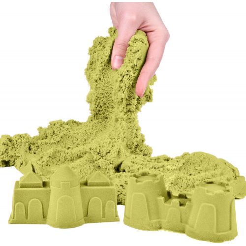  [아마존베스트]Kicko Colorful Molding Sand - 6 Pieces of Magic Sculpting and Squishy - Perfect for for Kids, Stress Reliever, Learning Tool, Novelties, Party Favor and Bag Supplies