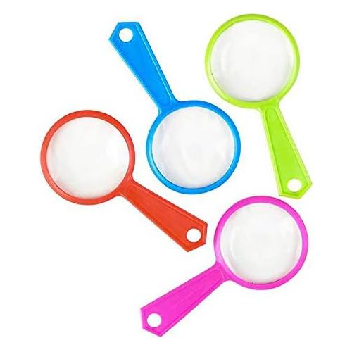  [아마존베스트]Kicko Magnifying Glasses - 144 Pack of Plastic Enlarging Glasses, Party Favors or Loot Bags Fillers, Ideas, Children Educational Toy, Finding Easter Eggs Gadget, Party Prizes