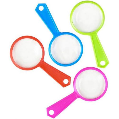  [아마존베스트]Kicko Magnifying Glasses - 144 Pack of Plastic Enlarging Glasses, Party Favors or Loot Bags Fillers, Ideas, Children Educational Toy, Finding Easter Eggs Gadget, Party Prizes