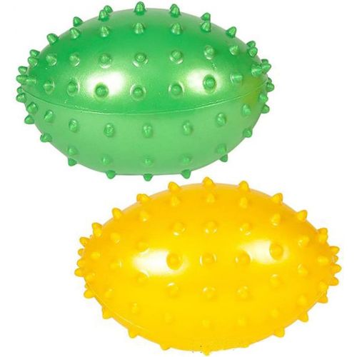  Kicko Inflated Knobby Football with Colorful Thorny Sports Balloon, 4.5 Inch, 12 Pieces