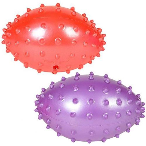  Kicko Inflated Knobby Football with Colorful Thorny Sports Balloon, 4.5 Inch, 12 Pieces