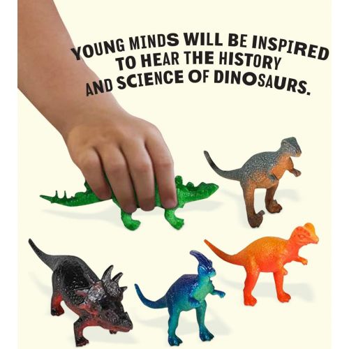  Kicko 96 Pieces Mini Vinyl Dinosaur Set 2-inch - Animal Action Figures Assortment Toy for Kids, Play, Decoration, Prize, Party Favor