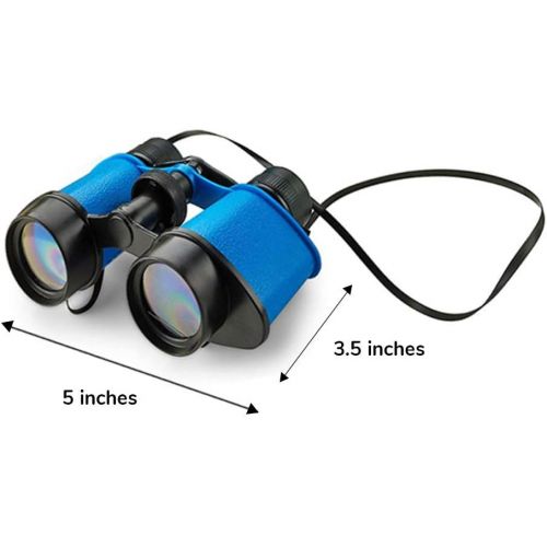  Kicko 12 Toy Binoculars with Neck String 3.5 x 5 Inches - Novelty Binoculars for Children, Sightseeing, Birdwatching, Wildlife, Outdoors, Scenery, Indoors, Pretend, Play, Props, an