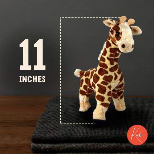  [아마존베스트]Kicko Soft Plush Giraffe - 11 Inch Stuffed Jungle Animal Toy and Pillow for Bedtime Pal, Playroom Decoration, Children Educational Playset