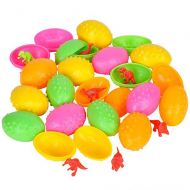 Kicko Dinosaur Surprise Eggs- 144 Pieces of Dino Inside Eggs- Colorful Figures For Easter Candy Basket, Party Bag Filler, Halloween Treat Bag, Birthday Giveaways, Classroom Activities, R
