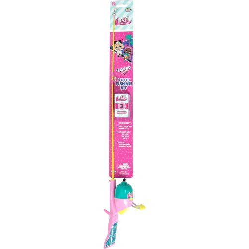  Kid Casters Youth Fishing Poles with Spincast Reels - Includes Casting Plug - Decorated with Paw Patrol, L.O.L. Surprise!, PJ Masks, My Little Pony & More!