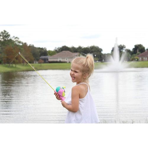  Kid Casters Youth Fishing Poles with Spincast Reels - Includes Casting Plug - Decorated with Paw Patrol, L.O.L. Surprise!, PJ Masks, My Little Pony & More!