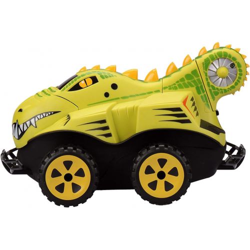 키드캘럭시 Kid Galaxy Amphibious RC Car Mega Morphibians Crocodile. All Terrain Remote Control Toy, 2.4 Ghz