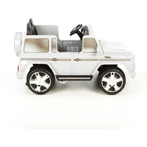  Kid Motorz Mercedes Benz G Class 12-Volt Battery-Powered Ride-On, Silver