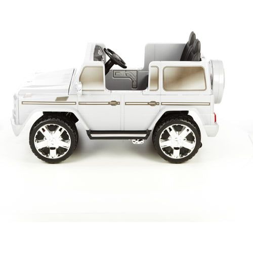  Kid Motorz Mercedes Benz G Class 12-Volt Battery-Powered Ride-On, Silver