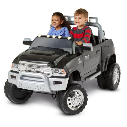  Kid Trax Ram 3500 Dually 12V Battery Powered Ride-On, Black