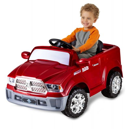  Kid Trax Dodge Ram 1500 6V Ride-On, Red