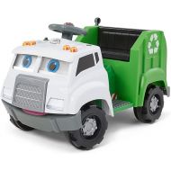 Kid Trax Real Rigs Toddler Recycling Truck Interactive Ride On Toy, Kids Ages 1.5-4 Years, 6 Volt Battery and Charger, Sound Effects, 9 Recycling Accessories Included,Green