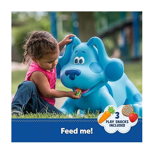  Kid Trax Blue's Clues Snack Time Ride-On Toy for 18-30 Months, Rechargeable Battery with 20 Sounds