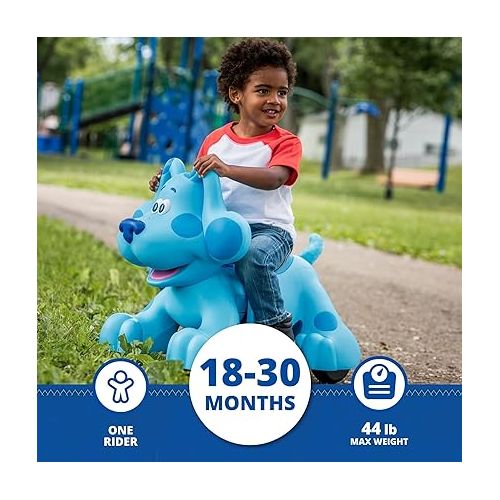  Kid Trax Blue's Clues Snack Time Ride-On Toy for 18-30 Months, Rechargeable Battery with 20 Sounds