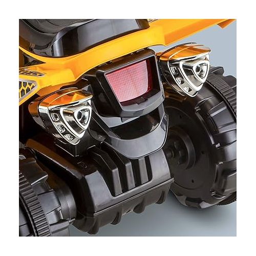 Kid Trax Caterpillar ATV Toddler Ride On Toy, 6 Volt Battery, 3-5 Years, Max Rider Weight of 60 lbs, Single Rider, CAT ATV