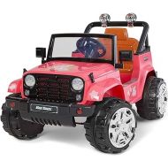 Kid Trax Beach Cuiser 4X4 Child Ride On Car, 3-5 Years Old, Max Rider Weight 60lbs, 6 Volt Rechargeable, Battery Powered car, Child Electric Toy, Pink