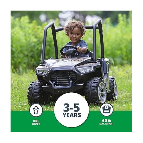  Kid Trax 6V Realtree Whipsaw Kids UTV Ride On Toy, Electric Cars for Kids Ages 3-5 Up to 60 lbs, FM Radio, LED Lights, Horn and Engine Sounds, MP3 Input, Battery Powered Car, Outdoor Toy, Camo