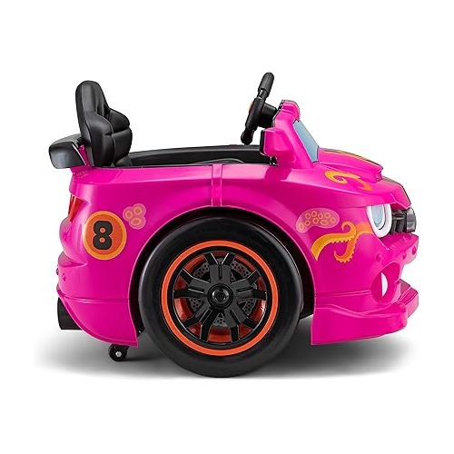  Kid Trax Dizzy Racers Child Ride On Car, 2-5 Years Old, Max Rider Weight 66lbs, 6 Volt Rechargeable, 360 Spin, Battery Powered car, Child Electric Toy, Pink