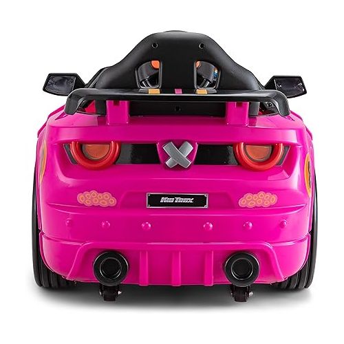  Kid Trax Dizzy Racers Child Ride On Car, 2-5 Years Old, Max Rider Weight 66lbs, 6 Volt Rechargeable, 360 Spin, Battery Powered car, Child Electric Toy, Pink