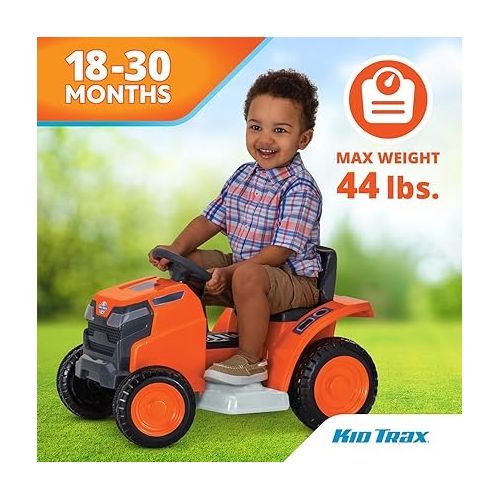  Kid Trax 6V Mow and Go Ride On Lawn Mower - Electric Cars for Kids, Toddler Outdoor Toys, Toddler Car, Kids Ride On Toys, Easy Drive, Durable, Ages 18-30 Months, Max Weight 44 lbs. 1.5 MPH