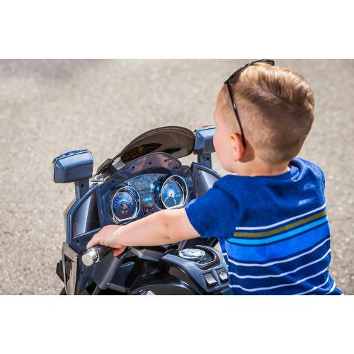  Kid Trax Police Rescue Motorcycle 6V Battery-Powered Ride-On Toy