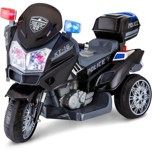  Kid Trax Police Rescue Motorcycle 6V Battery-Powered Ride-On Toy