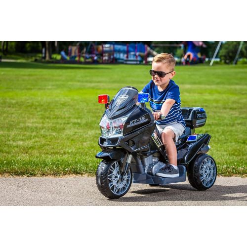  Kid Trax Police Rescue Motorcycle 6V Battery-Powered Ride-On Toy