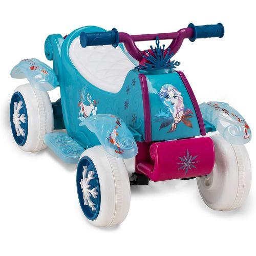  Kid Trax Toddler Disney Frozen 2 Electric Quad Ride On Toy, Kids 1.5 3 Years Old, 6 Volt Battery and Charger Included, Max Weight 45 lbs, Frozen 2 Blue
