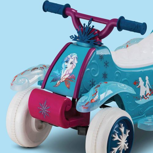  Kid Trax Toddler Disney Frozen 2 Electric Quad Ride On Toy, Kids 1.5 3 Years Old, 6 Volt Battery and Charger Included, Max Weight 45 lbs, Frozen 2 Blue