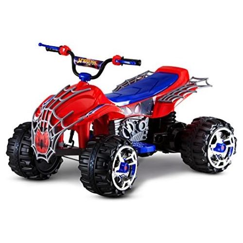  Kid Trax Spiderman Power ATV 12V Electric Ride On, Red