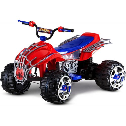  Kid Trax Spiderman Power ATV 12V Electric Ride On, Red