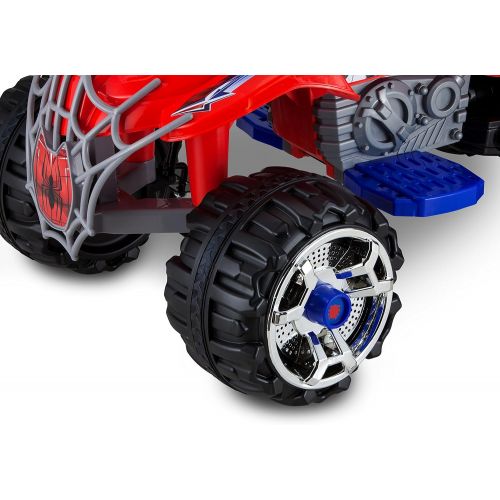  Kid Trax Spiderman Power ATV 12V Electric Ride On, Red