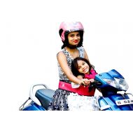 Kid-Safe Kidsafe Children Motorcycle Safety Belt for Two Wheeler with Adjustable Straps Or Kid Harness Or Child Gear (Pink)