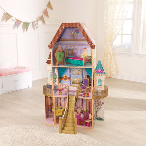 키드크래프트 Disney Princess Belle Enchanted Dollhouse with 13 Accessories by KidKraft