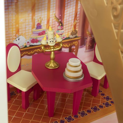 키드크래프트 Disney Princess Belle Enchanted Dollhouse with 13 Accessories by KidKraft