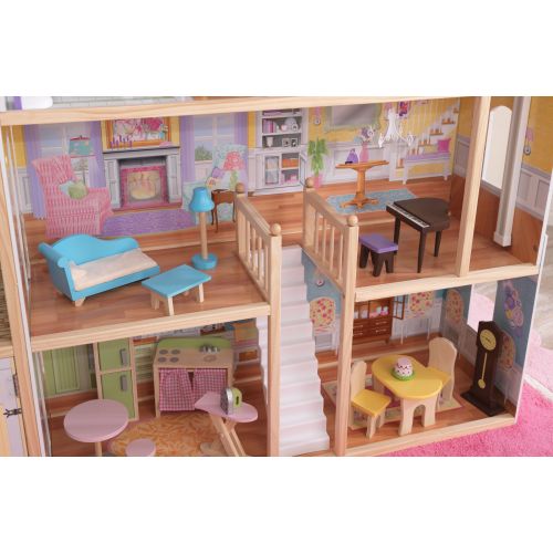 키드크래프트 KidKraft Majestic Mansion Dollhouse with 34 Accessories