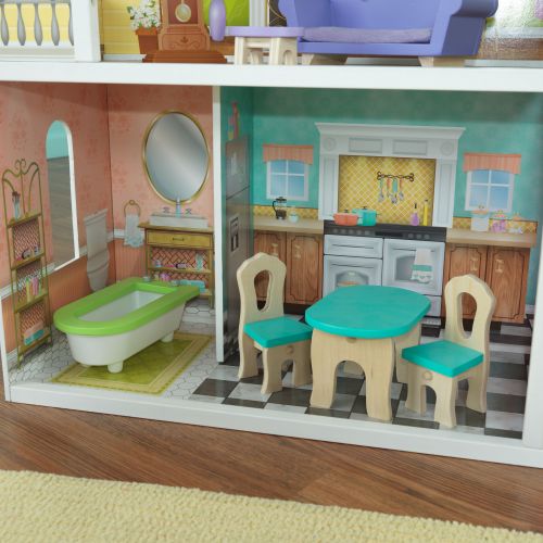 키드크래프트 KidKraft Florence Dollhouse with 10 accessories included