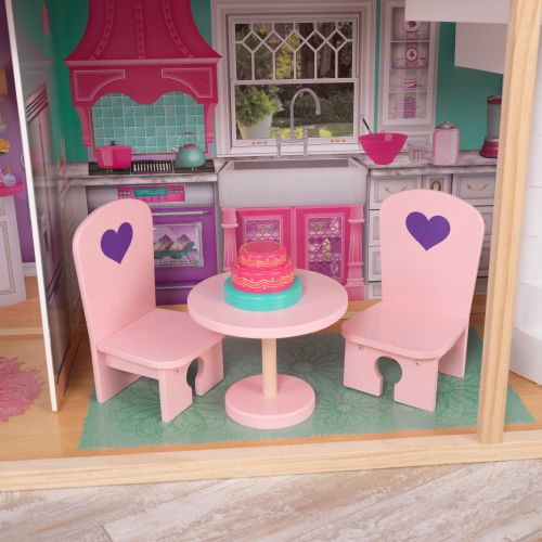 키드크래프트 KidKraft 18-Inch Dollhouse Doll Manor with 12 accessories included