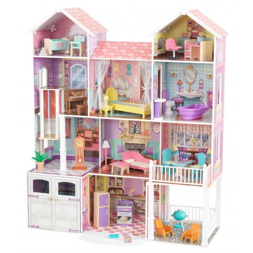 키드크래프트 KidKraft Country Estate Dollhouse with 31 Accessories