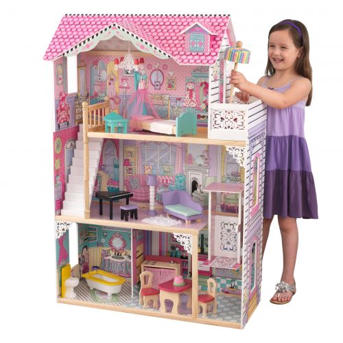 키드크래프트 KidKraft Annabelle Dollhouse with 17 Accessories