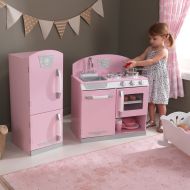 KidKraft Pink Retro Kitchen & Refrigerator