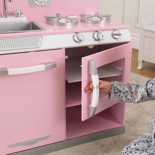 키드크래프트 KidKraft Pink Retro Kitchen & Refrigerator