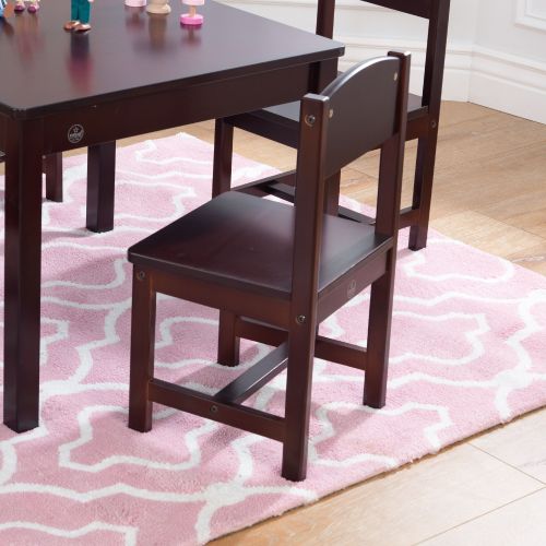 키드크래프트 KidKraft Farmhouse Table and 4 Chairs Set, Multiple Colors