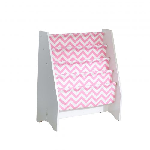 키드크래프트 KidKraft Sling Bookshelf - Pink & White