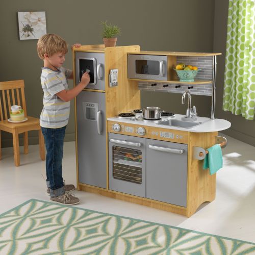 키드크래프트 KidKraft Uptown Natural Wooden Play Kitchen